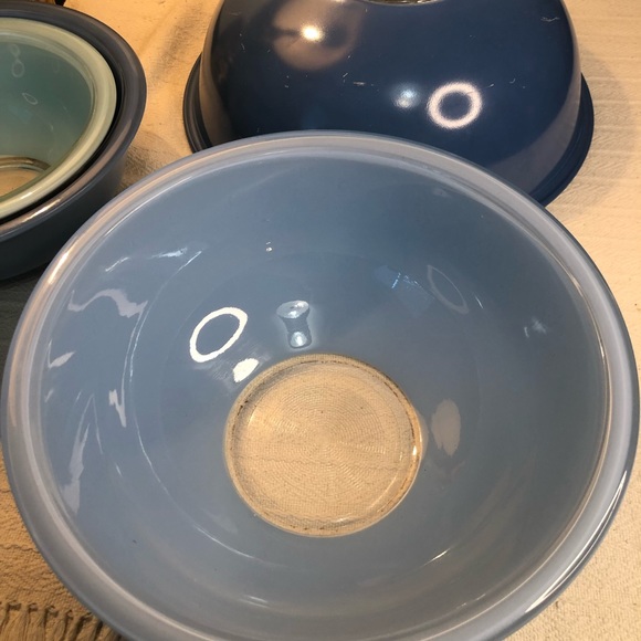 Vintage Moody Blues Pyrex Mixing Bowl Set Of 4 - Picture 5 of 11